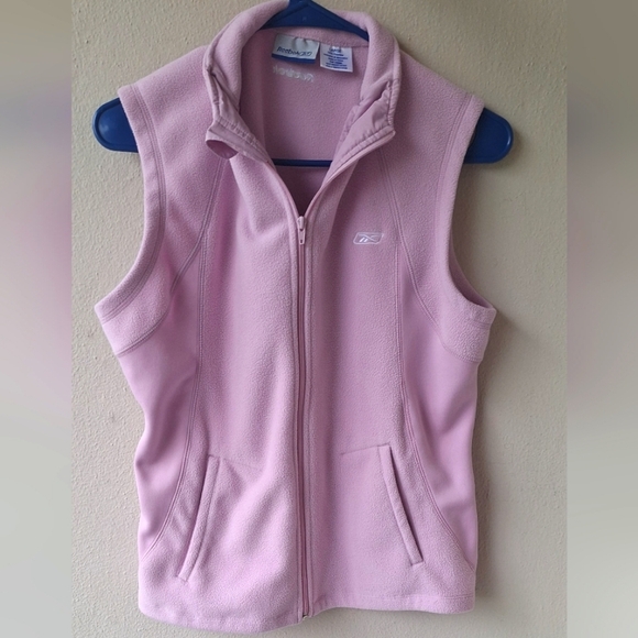 Reebok Women's Top Vest Full Zip Pink Color Size L - Picture 1 of 10